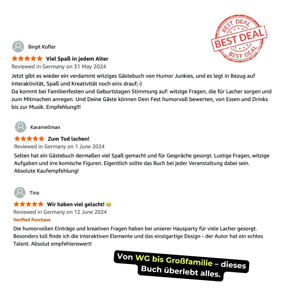 Das durchgeknallte Gästebuch bewertungen - Kokopelli Verlag