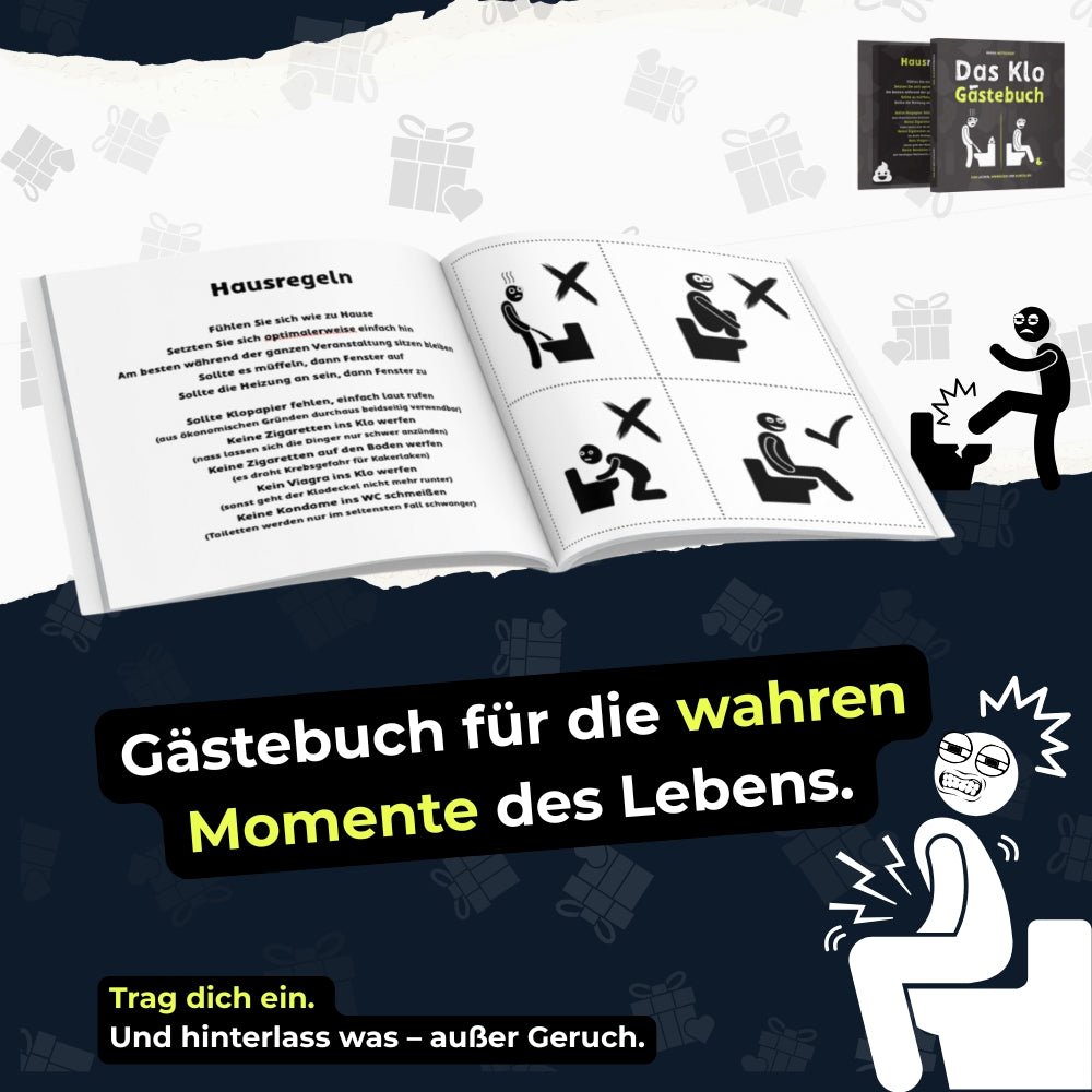 Das Klo Gästebuch inhalt - Kokopelli Verlag